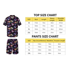 80S 90S Hip Hop Outfit for Men 7Pcs 70er Disco Outfit Rapper Costumes Bucket Hat Shirt Shorts Bucket Hat Glasses Necklace Bracelet Inflatable Radio Cosplay Fancy Dress for Disco Party (Adult, L)