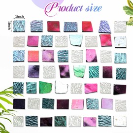 Maasechs 4 Bags COE90 Dichroic Glass Scrap Assorted Fusible Glass for Fusing Microwave Kiln, Iridescent Effects Supplies for Jewelry Making