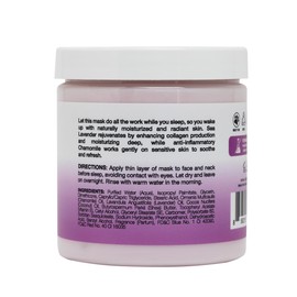 Vitamins and Sea Beauty Sea Lavender Chamomile Sleep Mask – Overnight Hydration Face Mask with Botanicals, Deep Moisturizing & Firming, 8.5 oz