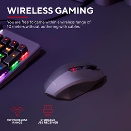 Trust Gaming GXT 115 Macci Wireless Gaming Mouse, 800-2400 DPI - Black