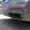 DIYUCAR Stainless Steel Exhaust Trim Black Exhaust Pipe Decoration Accessories