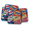 4 Set - Funky Comic Strip Coaster - Superhero Dad