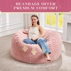 Hobestluk Bean Bag Chairs Adults Beanbag Chair with Filler Large
