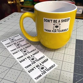 StickerX DON'T BE A SHEEP THINK FOR YOURSELF Sticker Pandemic  Virus 25-250 Action Packs - 25 Pack