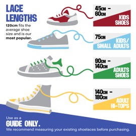 Kilter Flat Trainer Shoelaces - Navy Blue - 45 cm - 16 inch (1 Pair)