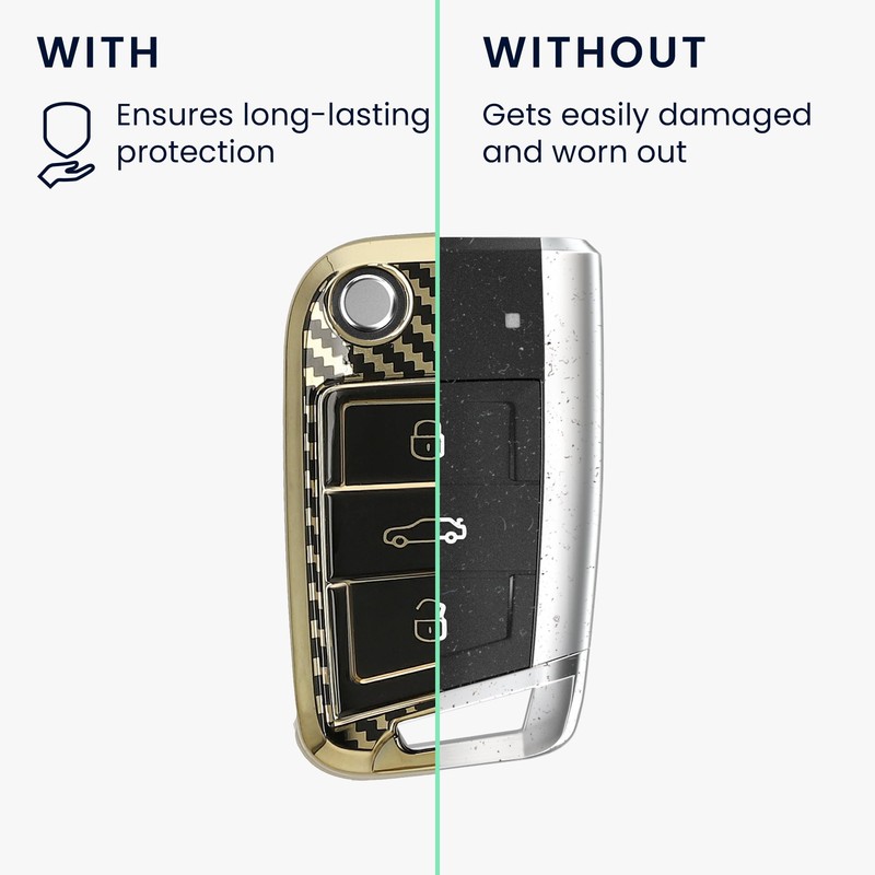 kwmobile Car Key Case Compatible with VW Golf 7 MK7