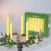 20pcs 4-inch Taper Candles Smokeless Long Burning Candles for Daily,