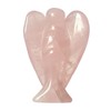 Manekieko Natural Rose Quartz Guardian Angel Statue, 50 mm Hand