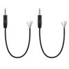 Fancasee 2-Pack 3.5mm 1/8" to Speaker Wire TRRS Stereo Male