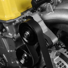 Bevinsee Adjustable EP3 Idler Pulley Kit Compatible with Honda Acura K20 Engines Black