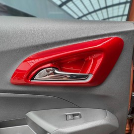 YOUTOOCAR 4PCS Door Panel Stripes Covers Trim Compatible with Chevy Trax 2024-2025 Accessories (Red)