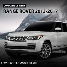 G-PLUS Front Bumper Lower Insert Trim Molding Silver Compatible with Land Rover Range Rover 2013-2017 LR038735