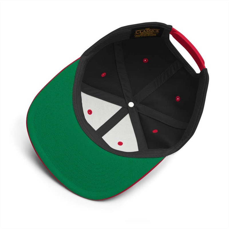 Calgary Hockey Sticks Retro CGY Snapback Hat Baseball Cap Black/Red