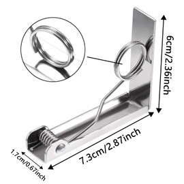 4 Pcs Silver Tablecloth Clips, Tablecloth Clips Spring, Outdoor Tablecloth Holder, Tablecloth Small Clamp Clips, Outdoor Tablecloth Clips, for Indoor And Outdoor Dining Tables, Garden Tables, Etc