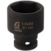 Sunex 814m 1/4" Drive 14-Mm Impact Socket