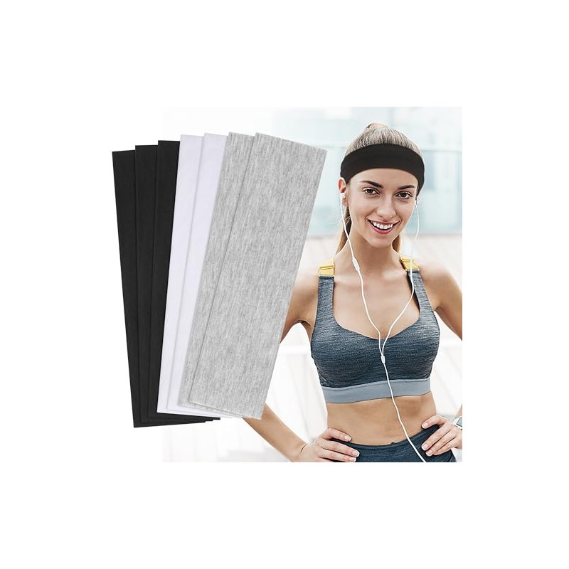DiyJibb - Diademas antideslizantes para mujer, 7 bandas deportivas de
