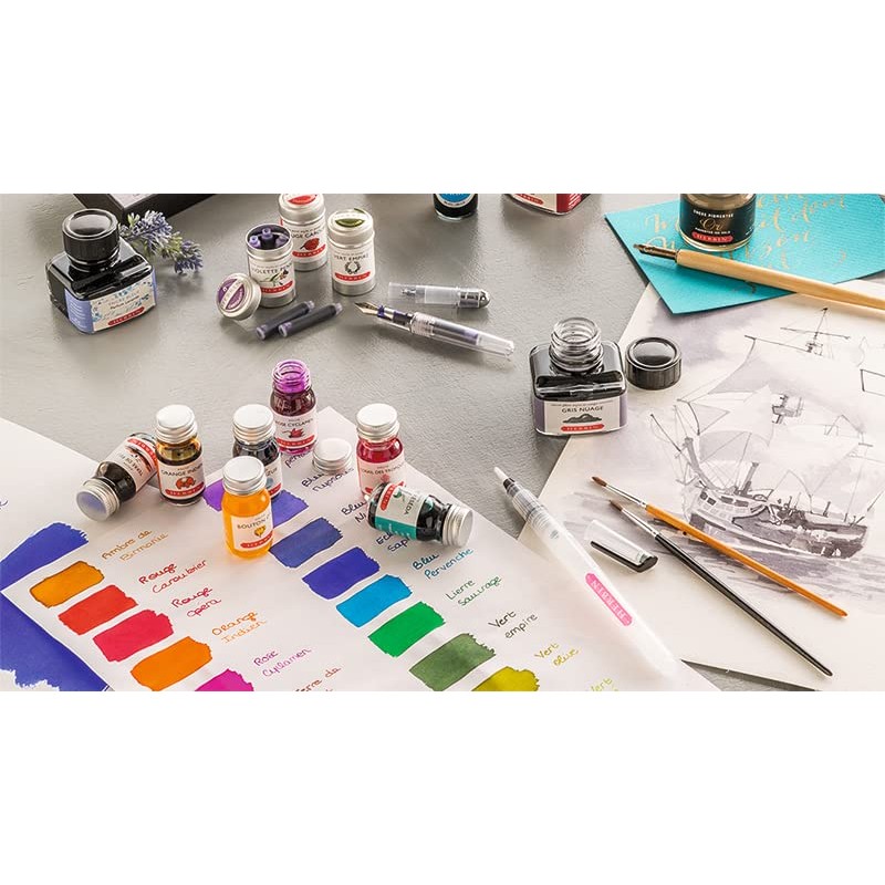 Herbin Cleaning Solution Cartridges for Fountain and Rollerball Pen, Pot