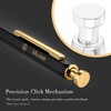 MCNTEIK Black Click Pen With 24K Gold Finish, Fine lacquer