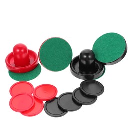 CORHAD 1Set Air Hockey Pushers and Pucks Complete Indoor Game Accessories for Air Hockey Tables for Full Air Hockey Tables Durable Parts for Enhanced Gameplay
