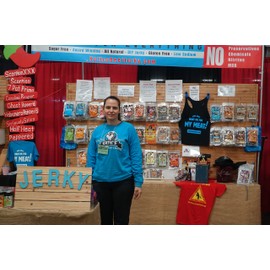 Katie's Beef Jerky - Spicy Flavors from Around the World, flavored snacks meat snacks, Gluten Free, No Preservatives, Nitrites, or MSG (Carolina Reaper, 1 Pack)