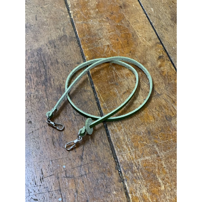 okuda-belt Tochigi Leather, Genuine Leather, 2-Way Neck Strap, Glass Cord,
