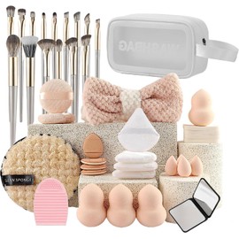 38 Piezas Makeup Brush Set, Brochas de Maquillaje Profesional, Herramientas Maquillaje Multifuncional Ojos Mejillas y Rostro, Regalos de Cumpleafios para Mujeres