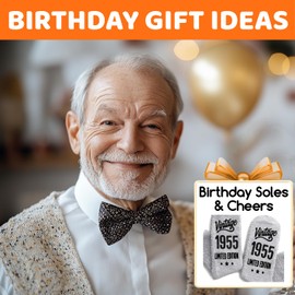 HAPPYPOP 70th Birthday Gifts Ideas for Men - 1955 Birthday Gifts, Best Gifts for 70 Year Old Man, 1955 Socks for 70 Year Olds