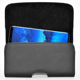 Generic Horizontal PU Leather Holster With Belt Clip & Loops Case Pouch For BLU Dash L3