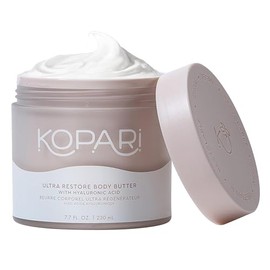 Kopari Ultra Restore Body Butter With Hyaluronic Acid Vitamin And Coconut Oil For Long Lasting Hydration Silky Smooth Moisturizing Lotion Dry Skin
