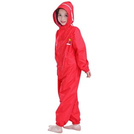 Toddler Rain Suit Baby Rain Suit Kids Rain Suits with Hood Waterproof Coverall One Piece Rain Suit for Kids(2-12 Years)