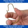 Shower Curtain Rings, 24 Pack, in Gold-Colour, Inner Diameter 2.7