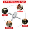 SKIKHN Tyre Valve Repair Kit, 13 Pieces Tyre Valve Puller