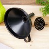 Kitchen Funnel Stainless Steel Black 10.5 cm
