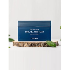 Lindsay 1 pack a day mask pack PH Solution Cool Tea Tree 300g (24 sheets) / 린제이 1일1팩 뽑아쓰는 마스크팩 피에이치 솔루션 쿨 티트리 300g(24매)