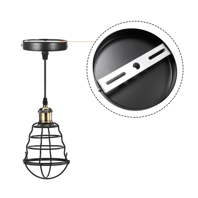 PATIKIL 110mm Ceiling Light Plate Kit, 1 Set Pendant Light