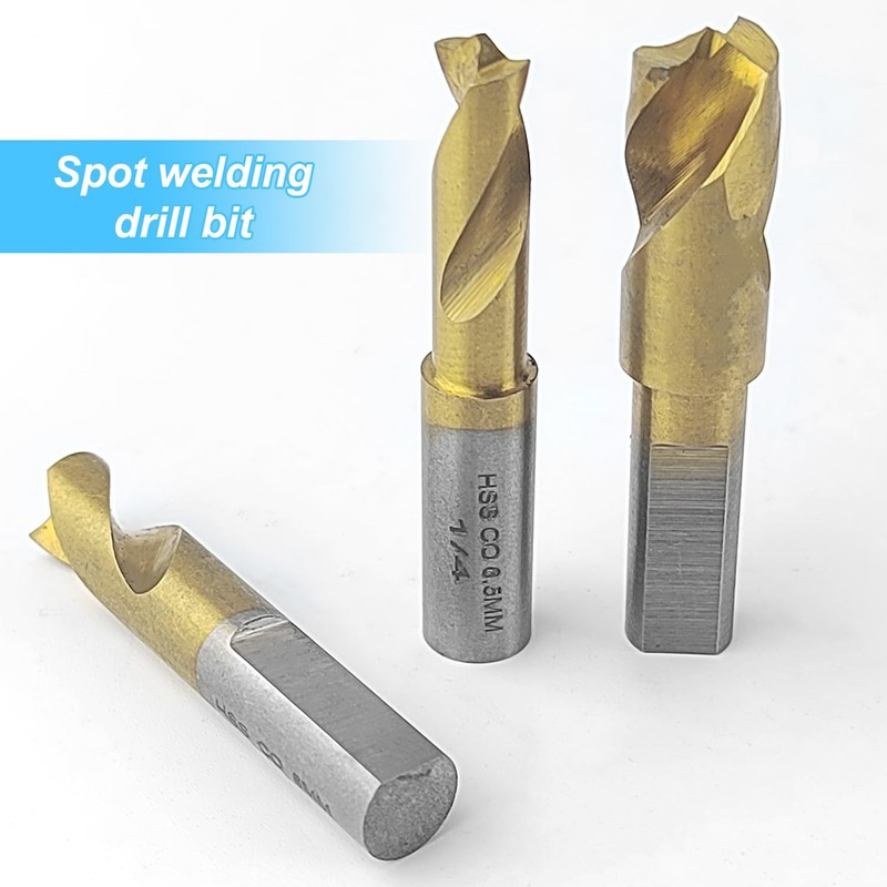 gQsskli Spot Welding Drill Set, Includes 6.5 mm/8 mm/10 mm