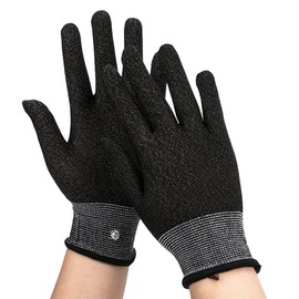 Laroal 1 Pair Conductive Electric Blowpipe Gloves, Electric Saxophone Practice Gloves for Outdoor Performance (Black, M)