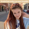 8 PCS Headband with Clips for Women, Twisty Bangs Headband,