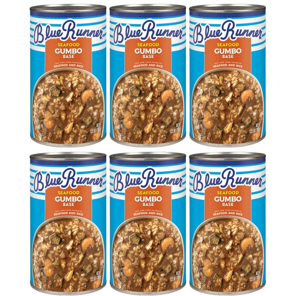 Blue Runner—Creole Seafood Gumbo Base—25 Ounce Can (Pack of 6)—A