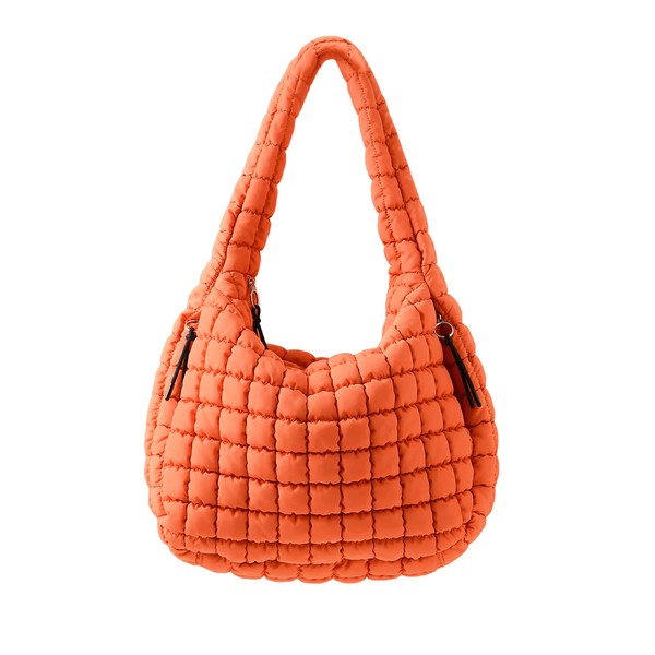 Puffy Tote Bag Large Quilted Carryall Puffer Shoulder Bag Lightweight