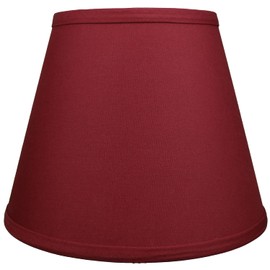 FenchelShades.com Lampshade 6" Top Diameter x 10" Bottom Diameter x 8" Slant Height 6x10x8" with Spider Attachment Diameter 0.4 Inch for Lamps with a Harp (Brick)