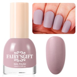 Major Dijit Matte Nail Polish Quick Dry Nail Lacquer for Nail Art Varnish, Mist Effect Matte Finish Velvet Nail Polish, 0.35 fl oz (Soft Brown-01, 10 ML)