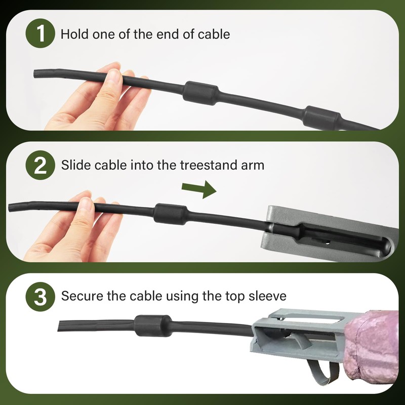 Trdzi Tree Stand Cables for Summit Climber - 65'' PVC