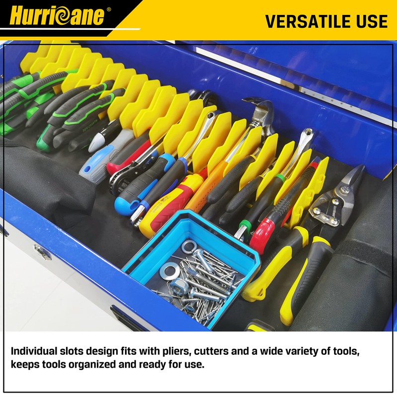 HURRICANE Plier Organizer Rack, 10-Slot Pliers Cutters Rack with Non-Slip
