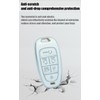 HIBEYO 6 Button Key Fob Cover for Hyundai Sonata Santa