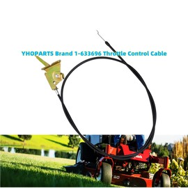 yhoparts 1-633696 Throttle Control Cable fits for Exmark Lazer Z Toro Z-Master Zero Turn Riding Mower Replaces 1-633696, 633696, 290795, 290-795