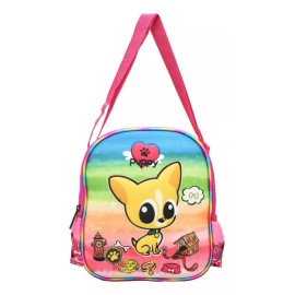 Lluvia Lonchera Perro Chihuahua Corazon Puppy Termica 3d Lluvia Color Rosa