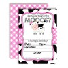 Heard The Moos Pink Cow-Themed Birthday Party Invitations for Kids,