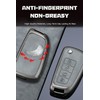 ontto Fit for Nissan Flip Folding Key Fob Cover Metal