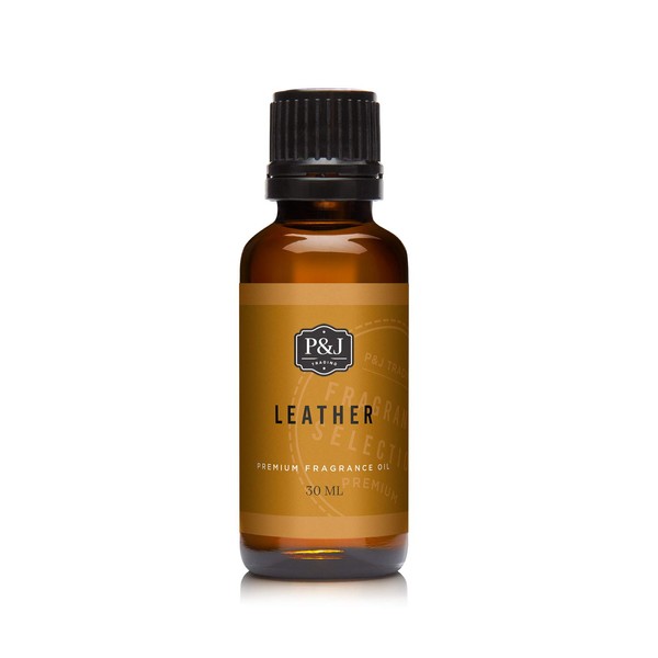 P&J Fragrance Oil - Leather Oil 30ml - Candle Scents, Soap Making, Diffuser Oil, Aromatherapy
